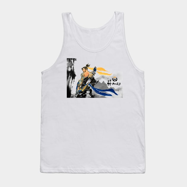 Hanzo Overwatch Tank Top by nijasumi